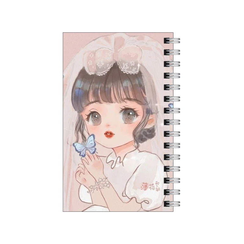 دفترچه یادداشت مدل to do list طرح عروس و پروانه ها کد 5932369