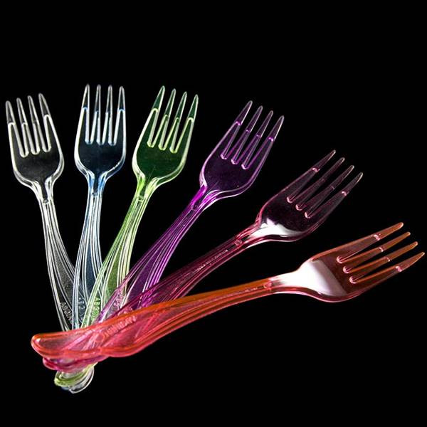 چنگال یکبار مصرف کوشا مدل مجلسی کد M0102 بسته 24 عددی
