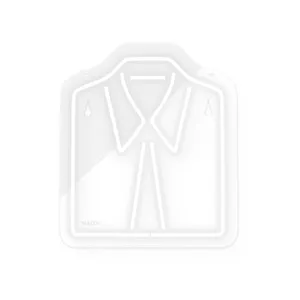 چراغ دیواری نئون دیزاین طرح Men-Clothes_WHT