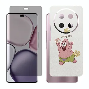 Glass Together model privacy screen protector suitable for Honor X9c mobile phone with back cover sticker