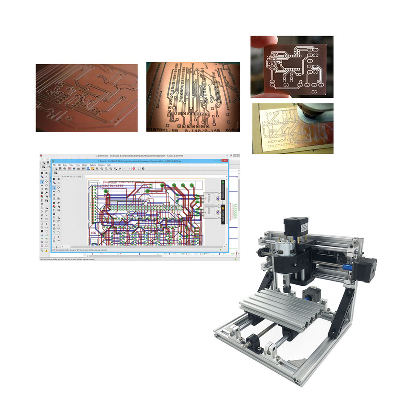 مینی سی ان سی مدل CN1610 PRO به همراه اسپیندل ER11