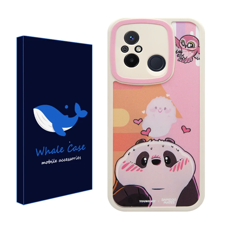 کاور وال کیس مدل پاندا مهربان مناسب برای گوشی موبایل شیائومی Redmi 12C