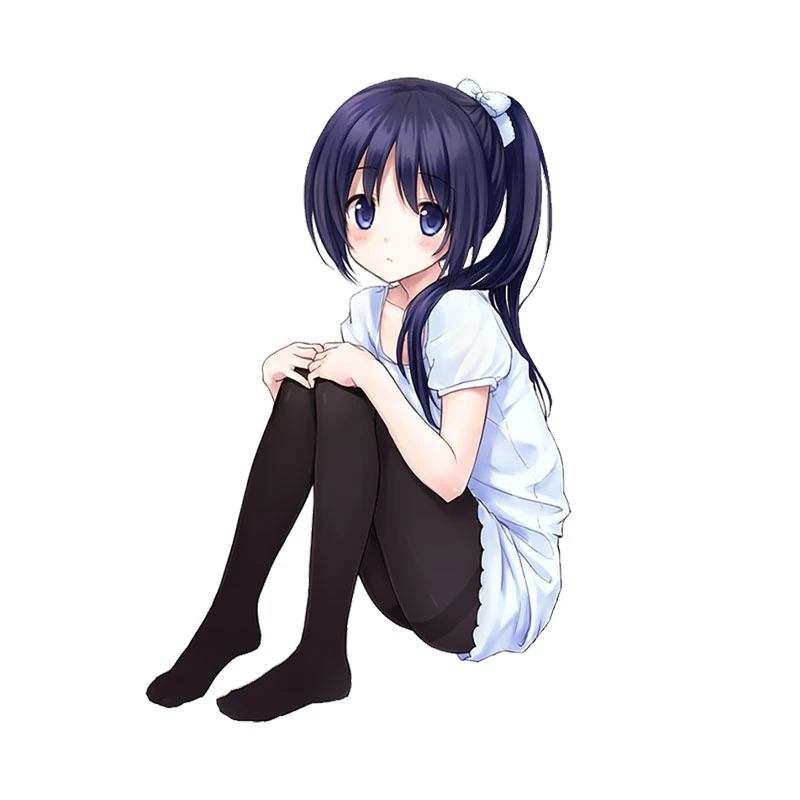 استیکر لپ تاپ بادکنک آبی طرح انیمه مدل cat girl 3