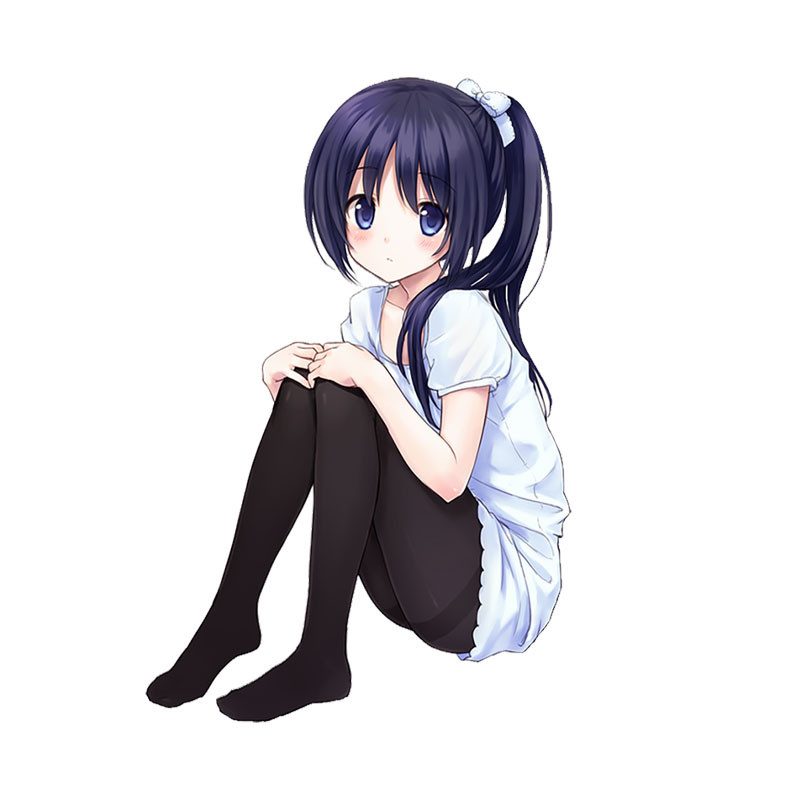 استیکر لپ تاپ بادکنک آبی طرح انیمه مدل cat girl 3