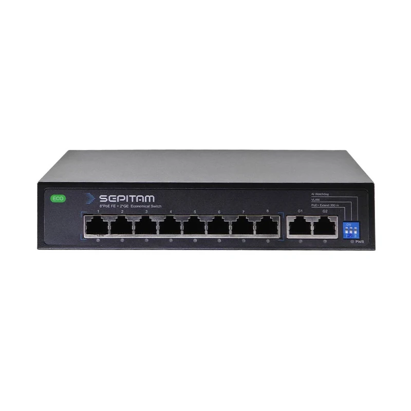 سوئیچ شبکه 8 پورت سپیتام مدل PS208E-DE-ECO