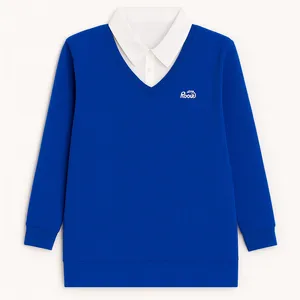 بلوز آستین بلند یقه دکمه دار زنانه مدل 04962