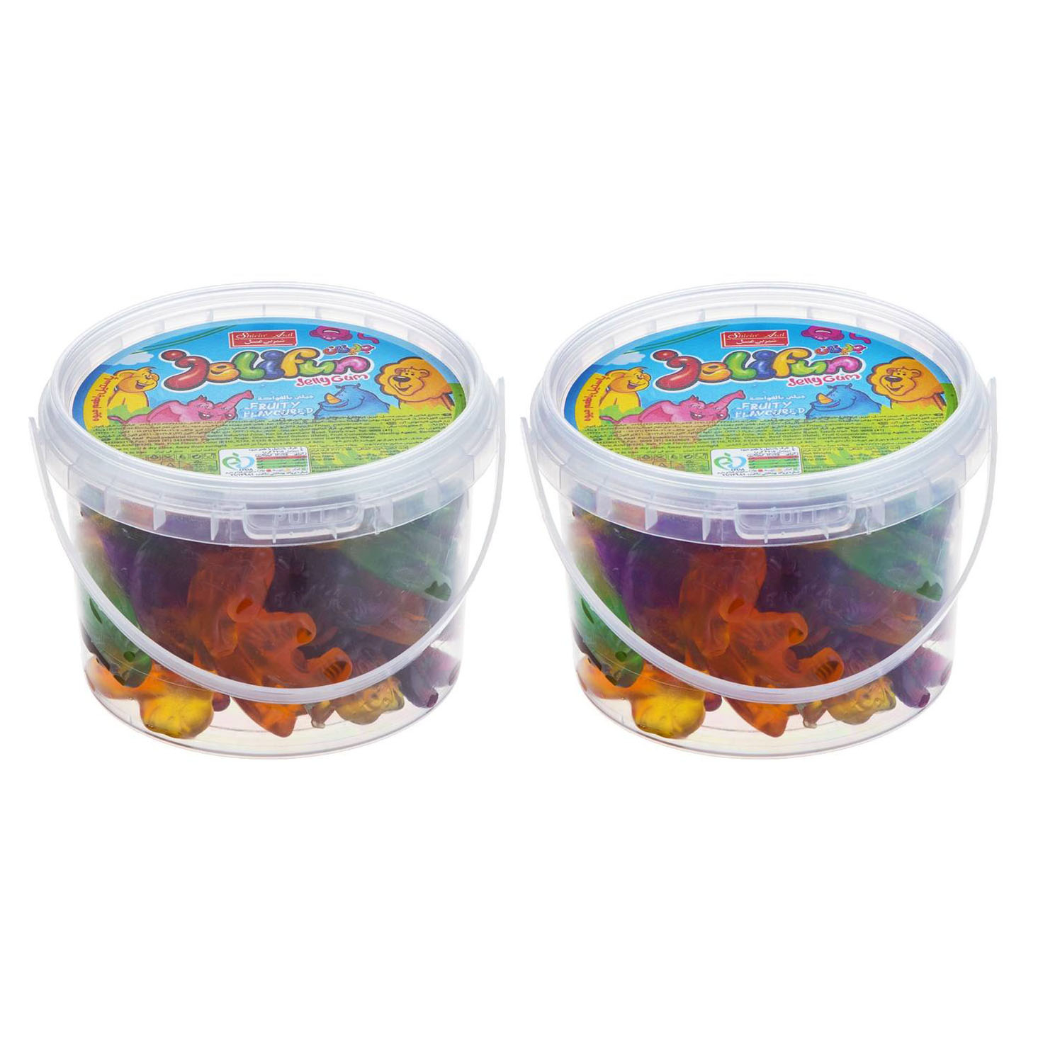 پاستیل میوه ای طرح باغ وحش ژلیفان شیرین عسل - 300 گرم بسته 2 عددی