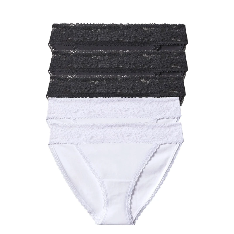 شورت زنانه اسمارا مدل lace briefs مجموعه 5 عددی