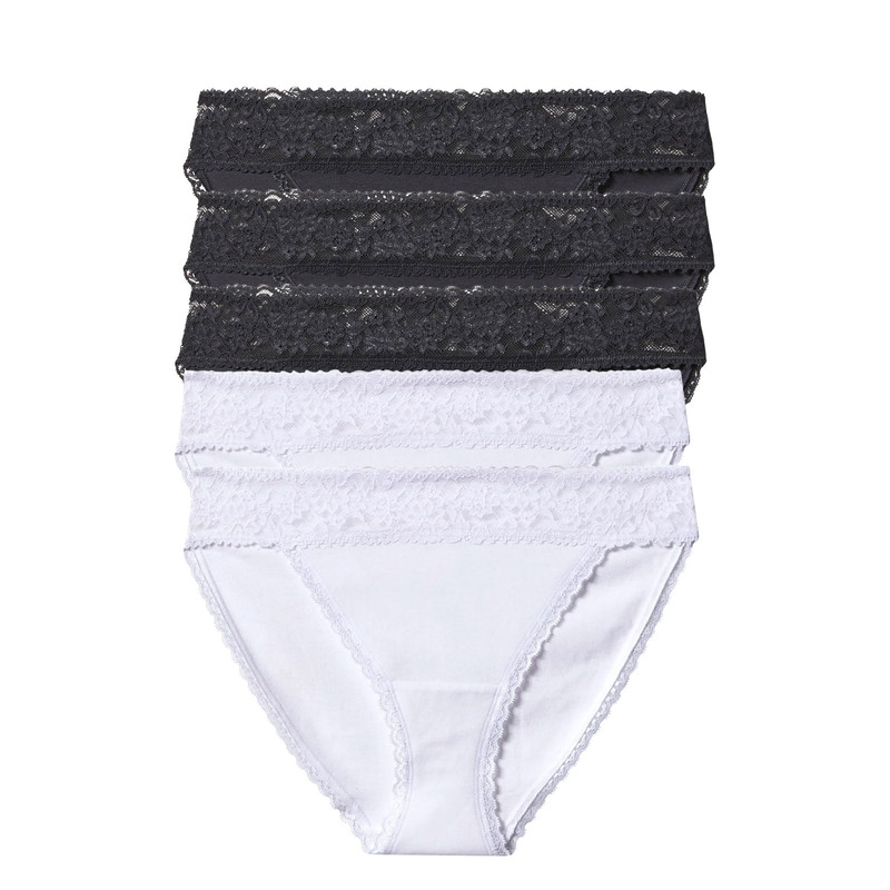 شورت زنانه اسمارا مدل lace briefs مجموعه 5 عددی