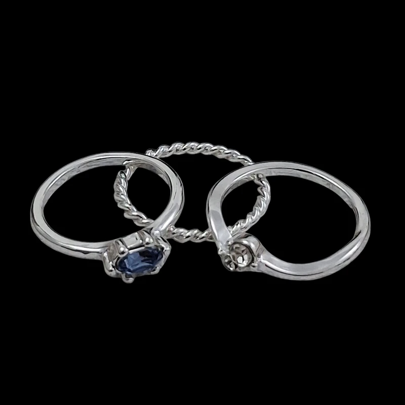 انگشتر زنانه مدل E3101 مجموعه 3 عددی