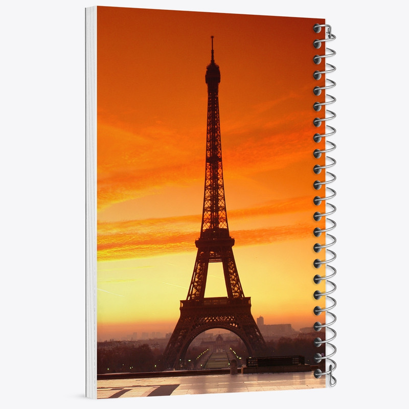 دفتر مشق 50 برگ خندالو طرح برج ایفل کد F463