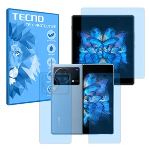 Tecno Eye Care model bluecut screen protector suitable for Vivo X Fold mobile phone along with back protector