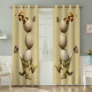 پرده نیروانا طرح   کودک مدل هازان کد 4349سایز 140×280 سانتی متر