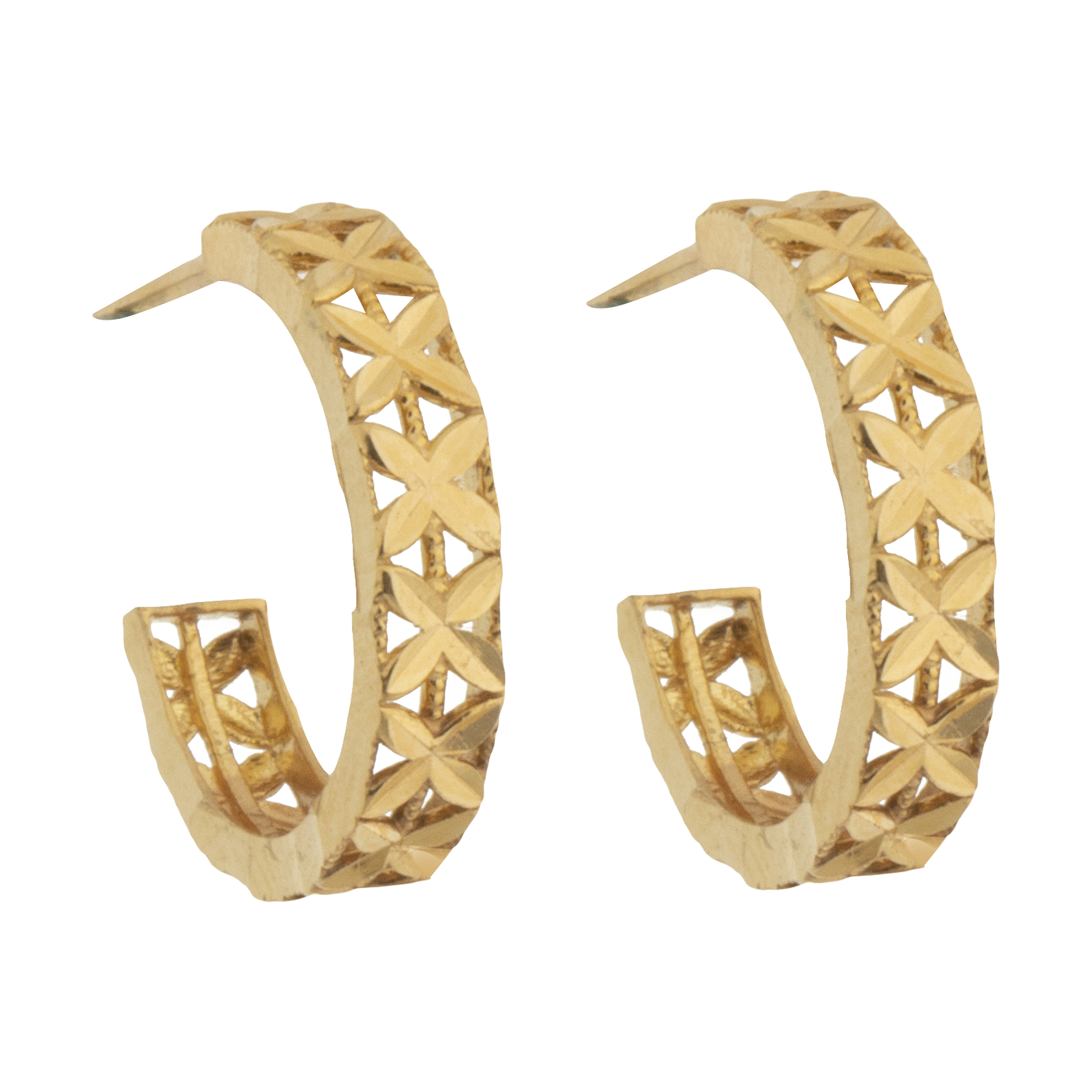 گوشواره طلا 18 عیار زنانه کانیار گالری کد GSH1