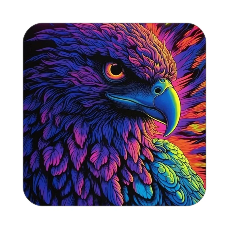 زیر لیوانی کاکتی طرح حیوانات رنگی مدل mp25745