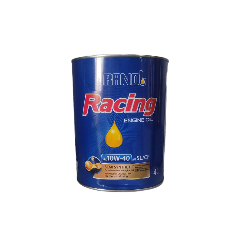روغن موتور خودرو ایرانول مدل Racing 10W-40 حجم 4 لیتر
