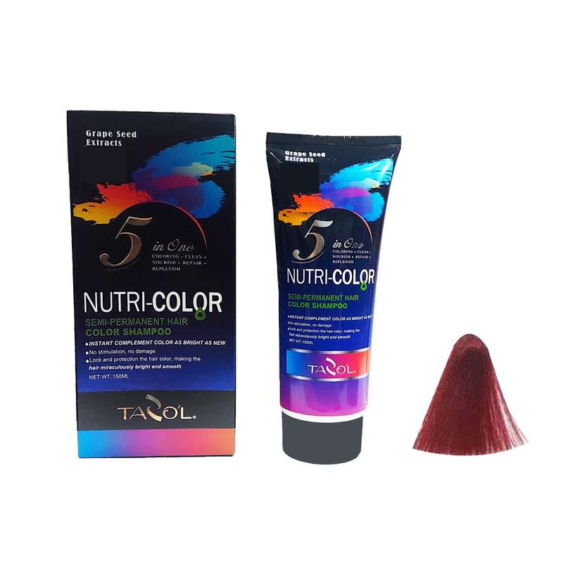 شامپو رنگ مو تازولاف مدل NUTRI-COLOR حجم 150 میلی لیتر رنگ قرمز شامپو رنگ مو تازولاف مدل NUTRI-COLOR حجم 150 میلی لیتر رنگ قرمز
