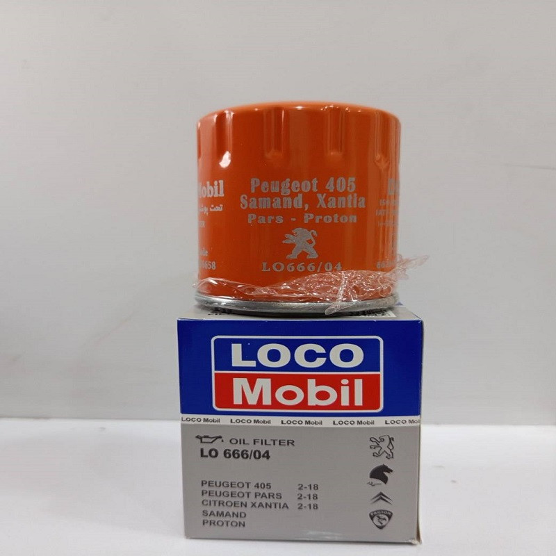 فیلتر روغن لوکو مبیل مدل کد کالا LO666/04 مناسب برای پژو 405 ، پارس، زانتیا، سمند، پروتون