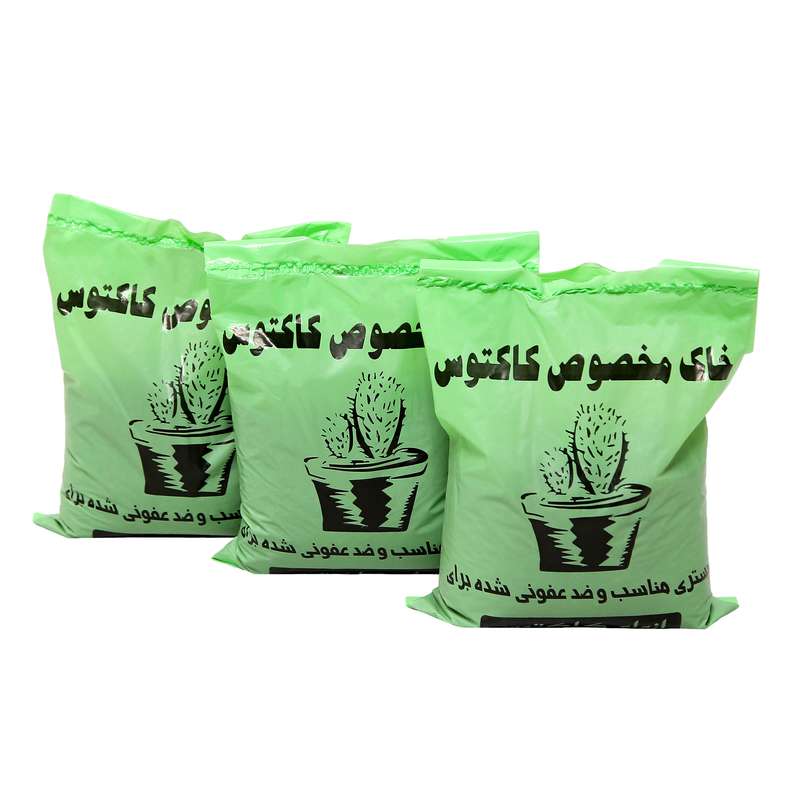  خاک کاکتوس  مدل 05 حجم 2 لیتر مجموعه 3 عددی