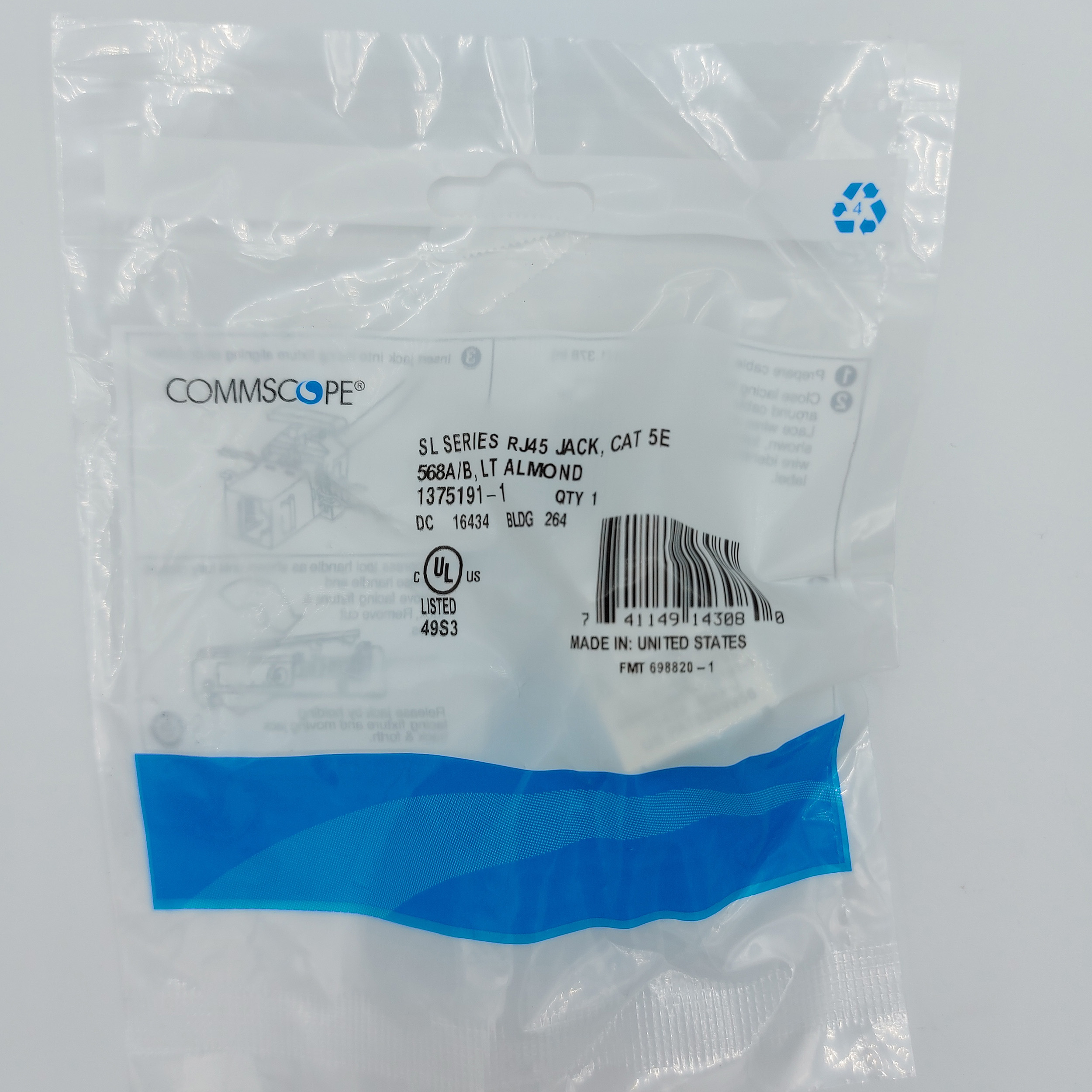 کیستون Cat6 مدل درجه Amp 90 بسته 10 عددی