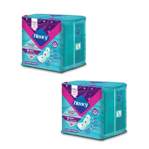 نوار بهداشتی بالدار نازک نانسی مدل MAXI سایز فوق العاده بزرگ دو بسته 7 عددی
