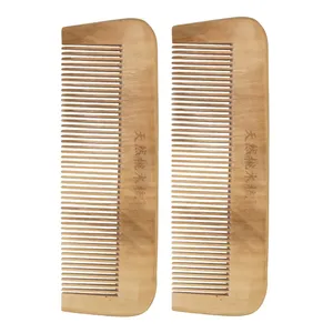 شانه مو طرح چوب مدل BET-018 مجموعه 2 عددی 