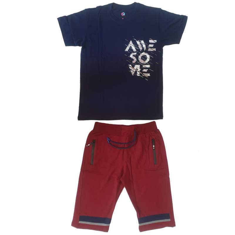 ست تی شرت و شلوارک مردانه مدل 3003 sevix