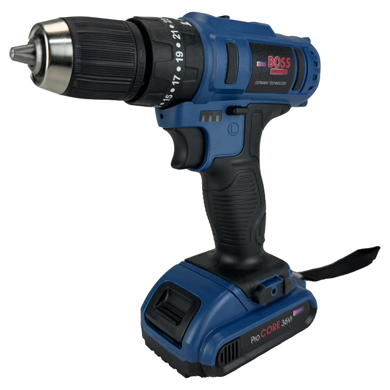 دریل شارژی چکشی باس مدل SK-6050 مجموعه 28 عددی