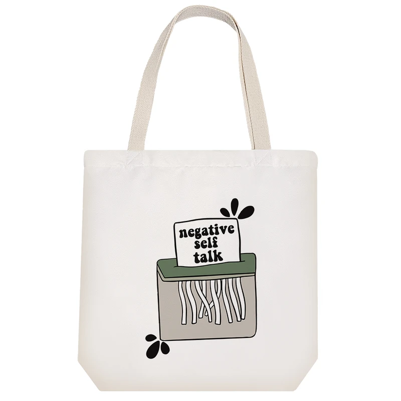 ساک خرید خندالو مدل صحبت های مثبت خرد شده کد 9514