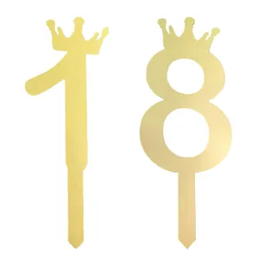 تاپر کیک هانستو مدل عدد 18 کد TPN18 بسته 2 عددی