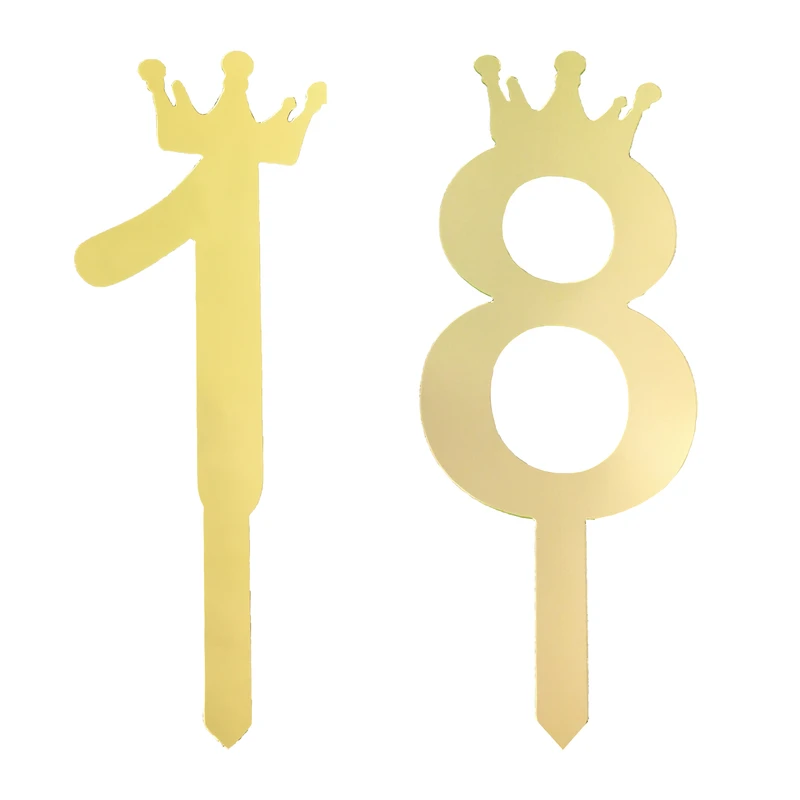 تاپر کیک هانستو مدل عدد 18 کد TPN18 بسته 2 عددی