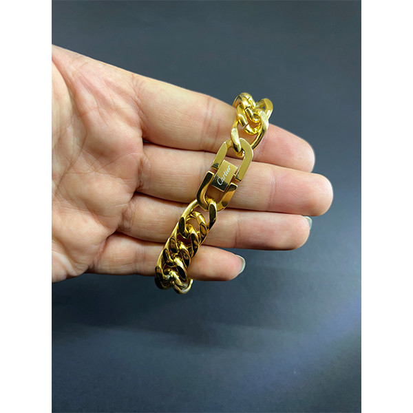 دستبند مردانه مدل زنجیری پهن اسپرت کد 5486631