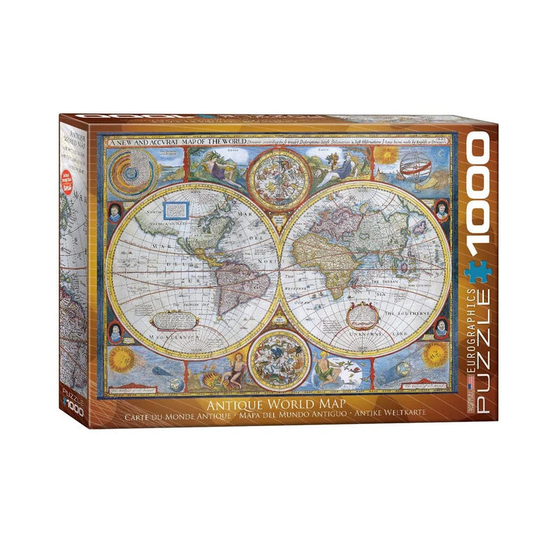 پازل 1000 تکه یوروگرافیکس پازلز طرح Antique World Map کد 60002006
