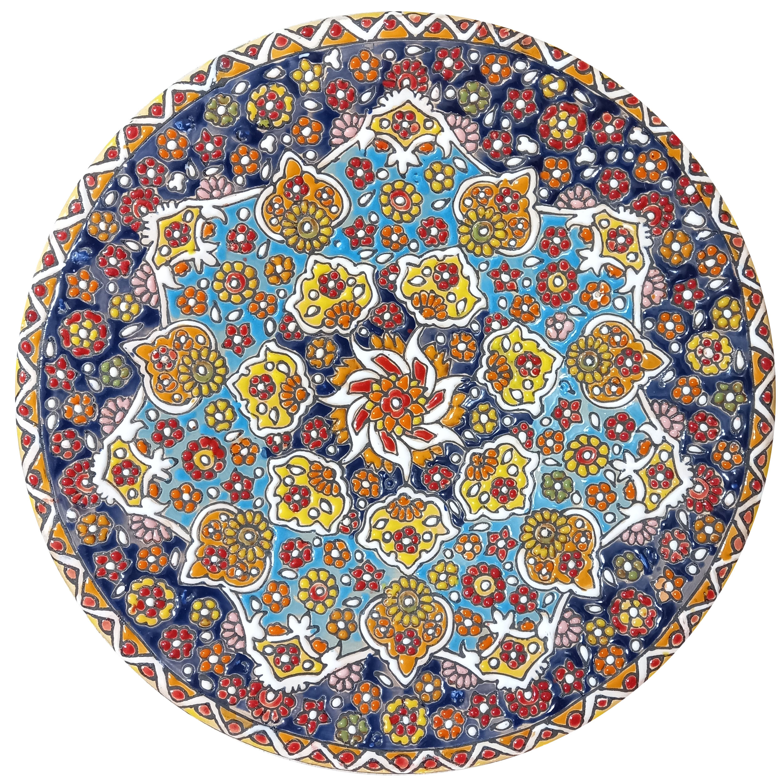 بشقاب میناکاری سفالی مدل D25-S5
