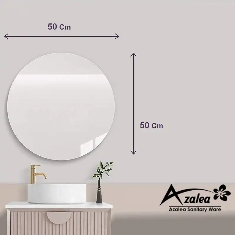 آینه آزالیا مدل بک لایت گرد 50