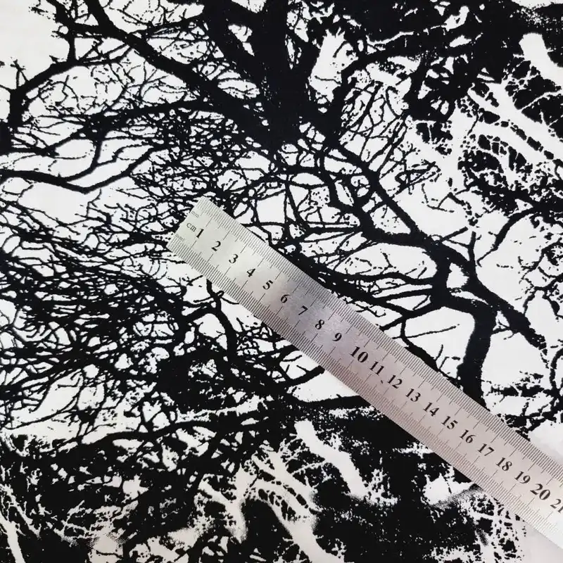 پارچه لباس مدل کودری نخی طرح شاخه