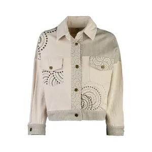 کراپ کت زنانه مدل موج