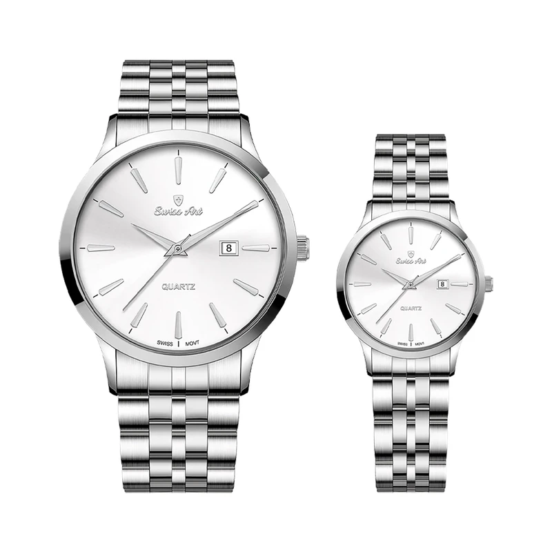 ست ساعت مچی عقربه‌ای کوارتز زنانه و مردانه سوئیس آرت مدل 920094-95ST0000