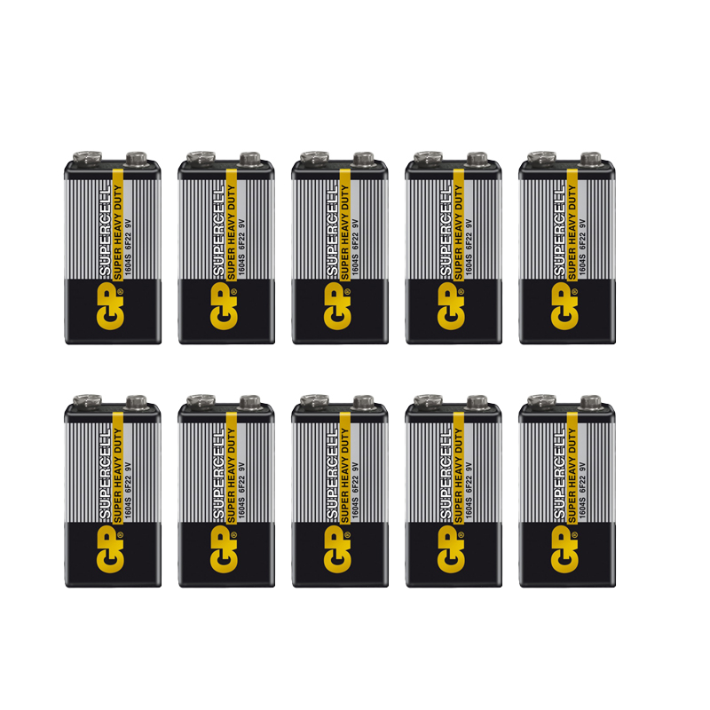 باتری کتابی جی پی مدل SuperCell بسته 10 عددی