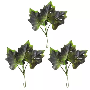 گل مصنوعی مدل بوته آکا برگ لوبیا مینیاتوری mini مجموعه 3 عددی