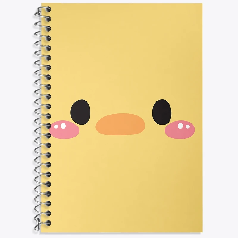 دفتر زبان 50 برگ خندالو مدل دو خط طرح جوجه کد N985