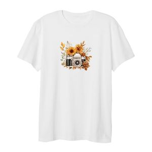 تی شرت لانگ زنانه مدل دوربین عکاسی