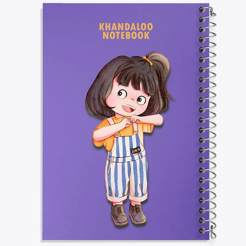 دفتر نقاشی 50 برگ خندالو طرح دخترانه بامزه کد N5904