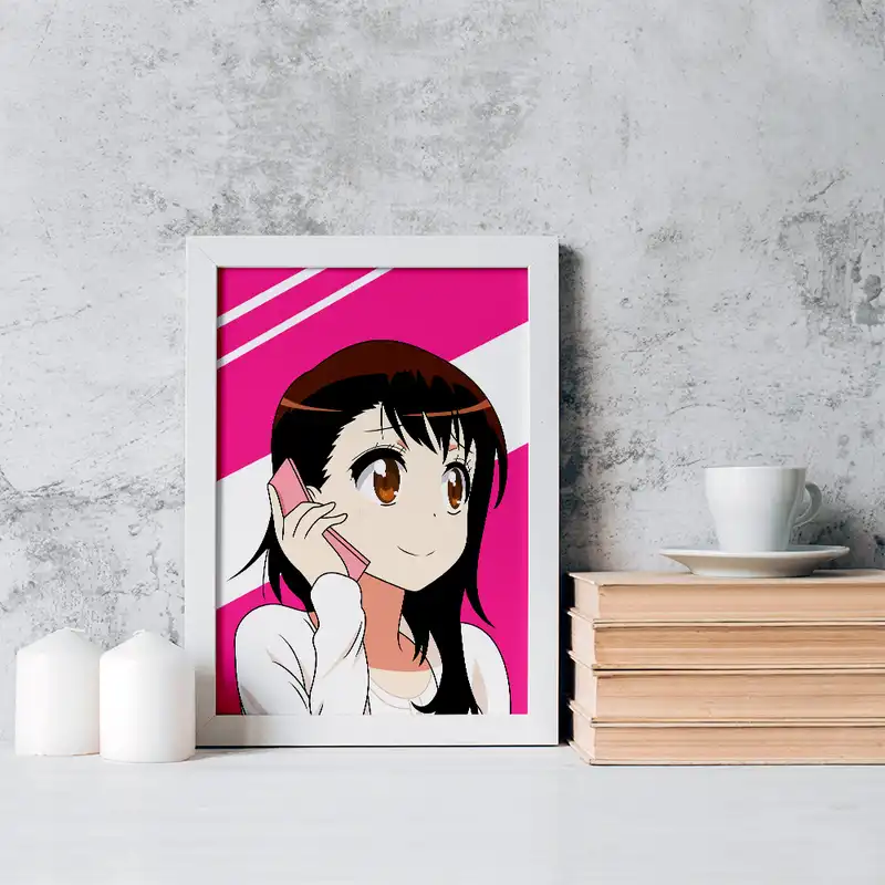 تابلو خندالو مدل اونودرا انیمه عشق دروغین کد 17189