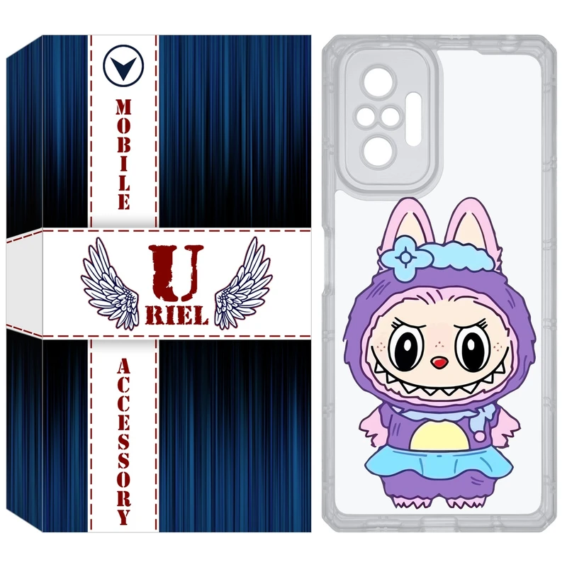 کاور یوریل مدل Clear کد 141 طرح لبوبو Labubu مناسب برای گوشی موبایل شیائومی Redmi Note 10 Pro / Note 10 Pro Max