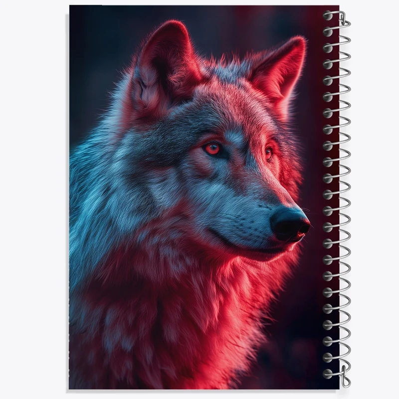 دفتر شطرنجی 50 برگ خندالو مدل گرگ کد F1208