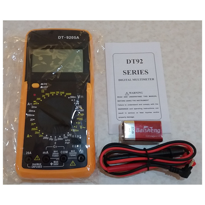 مولتی متر دیجیتال مدل DT9205A مولتی متر دیجیتال مدل DT9205A