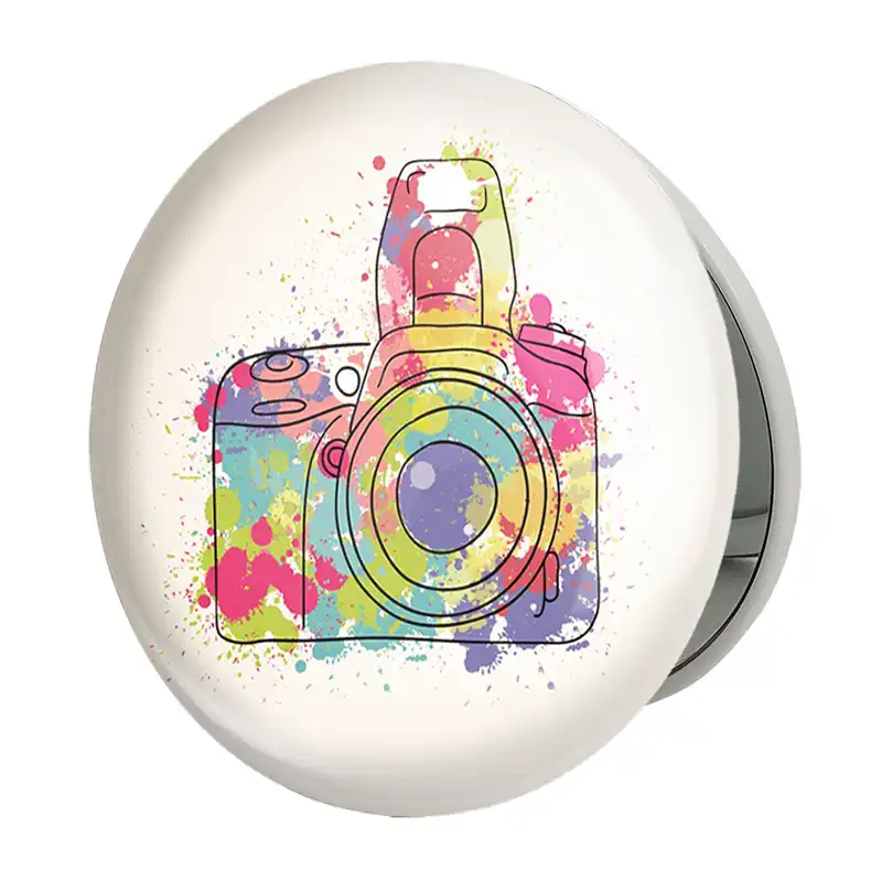 آینه جیبی خندالو طرح دوربین مدل تاشو کد 1738