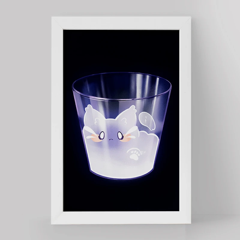 تابلو خندالو مدل گربه حیوانات بامزه کد 21046