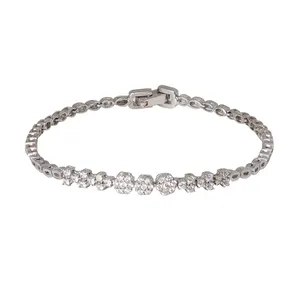 دستبند نقره زنانه مدل فانتزی کد DP_555